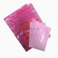 Ziplock PE Pink Antistatic Bagan for Packaging Electronic Parts